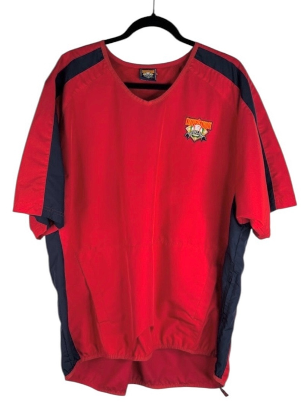 Cooperstown‎ Dreams Park Men's Authentic Red Baseball Nylon Shirt Size XL